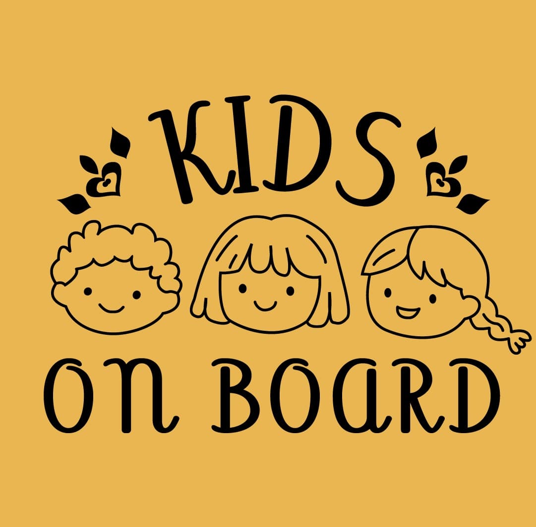 Kids on Board car decal for Families, photo 3