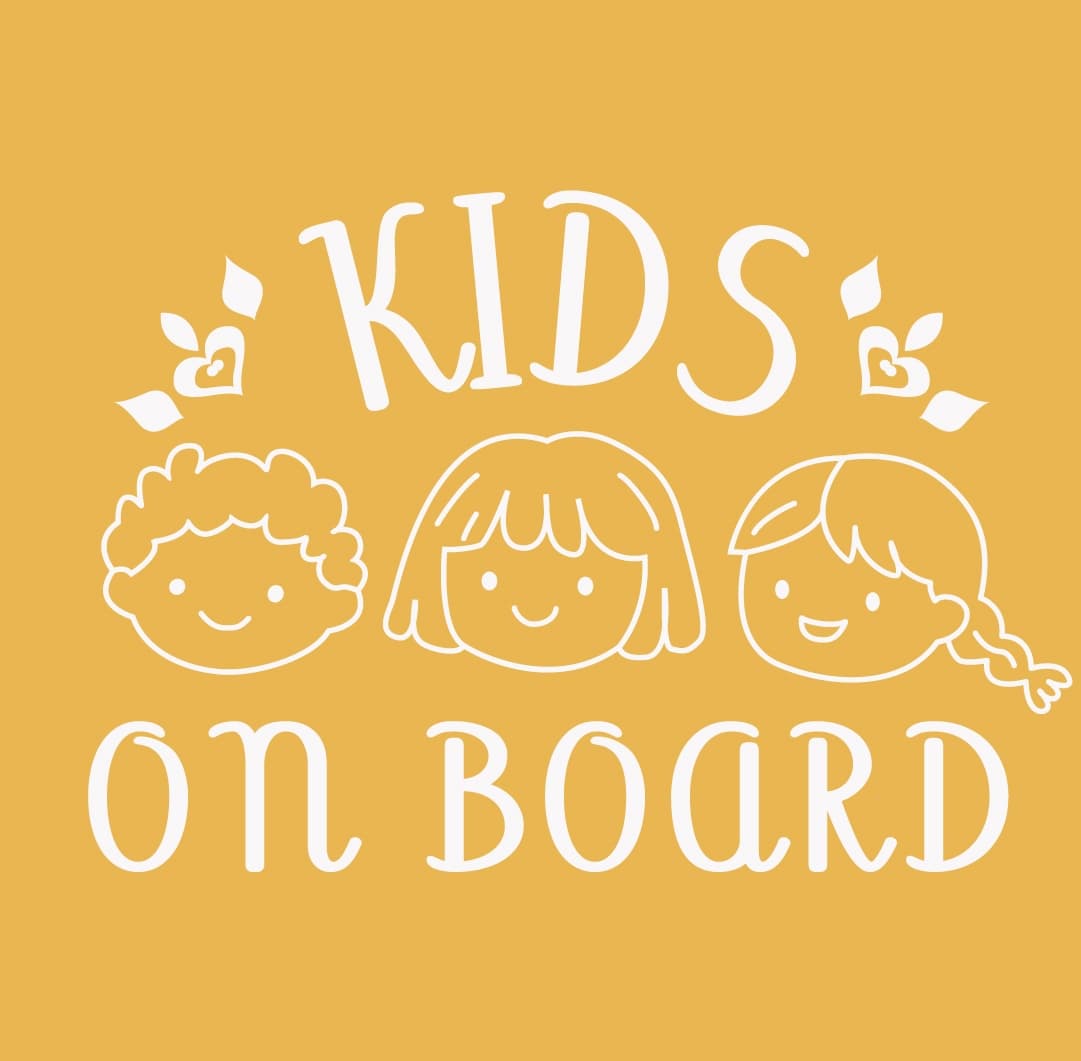 Kids on Board car decal for Families, photo 2