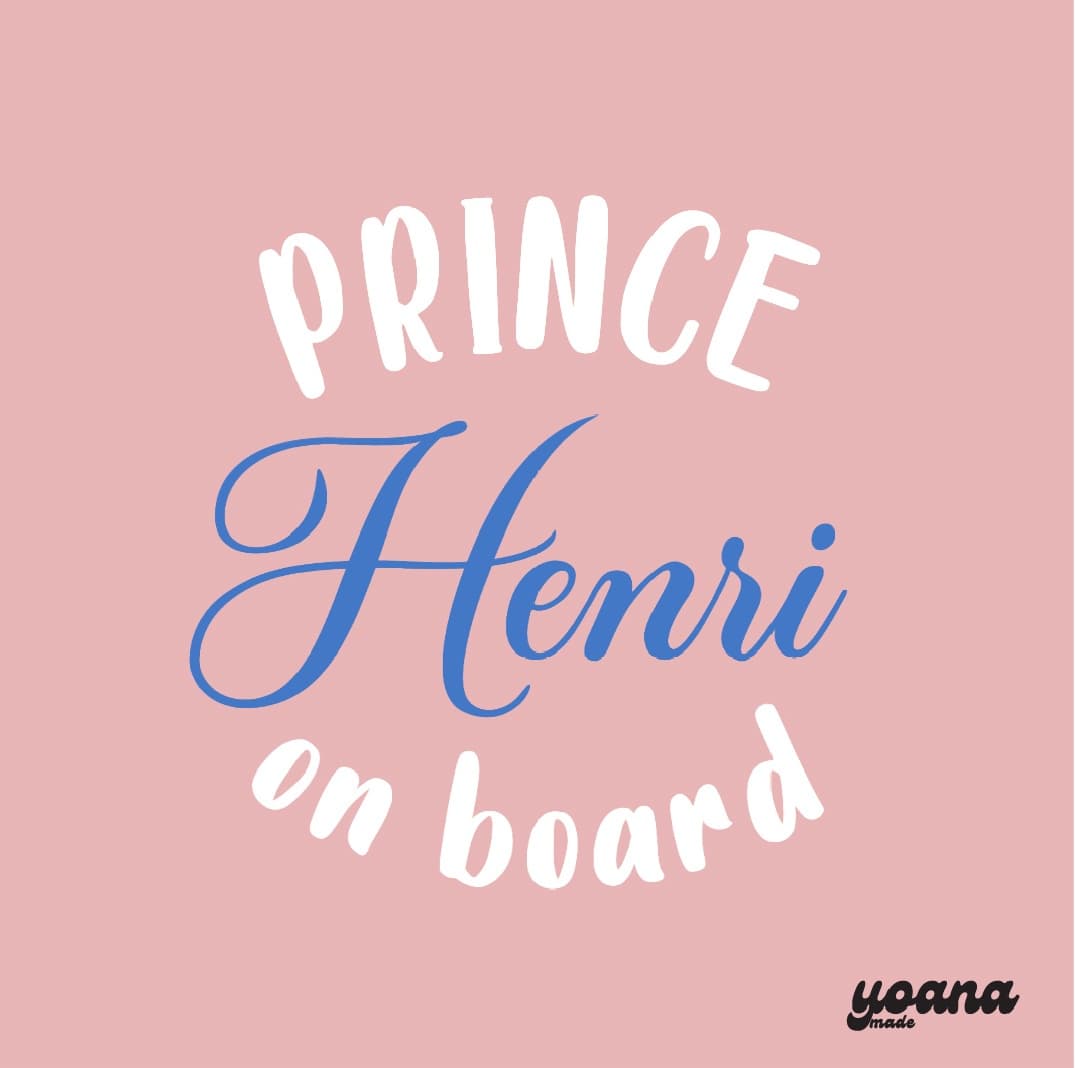 Princess on Board ~ Prince on Board car Decal, photo 3