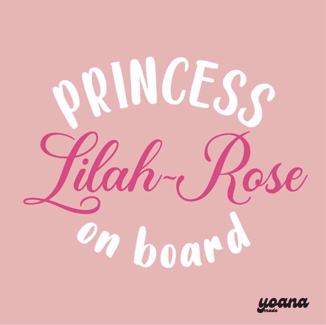 Princess on Board ~ Prince on Board car Decal, photo 2